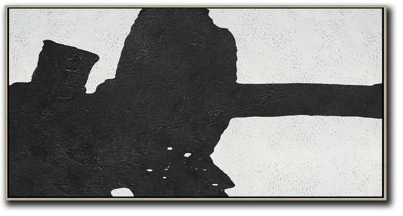 Big Painting,Oversized Panoramic Minimal Art On Canvas - Huge Abstract Canvas Art